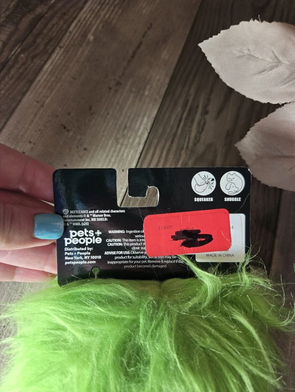 NWT Beetlejuice Dog Toy – Pets + People – Plush